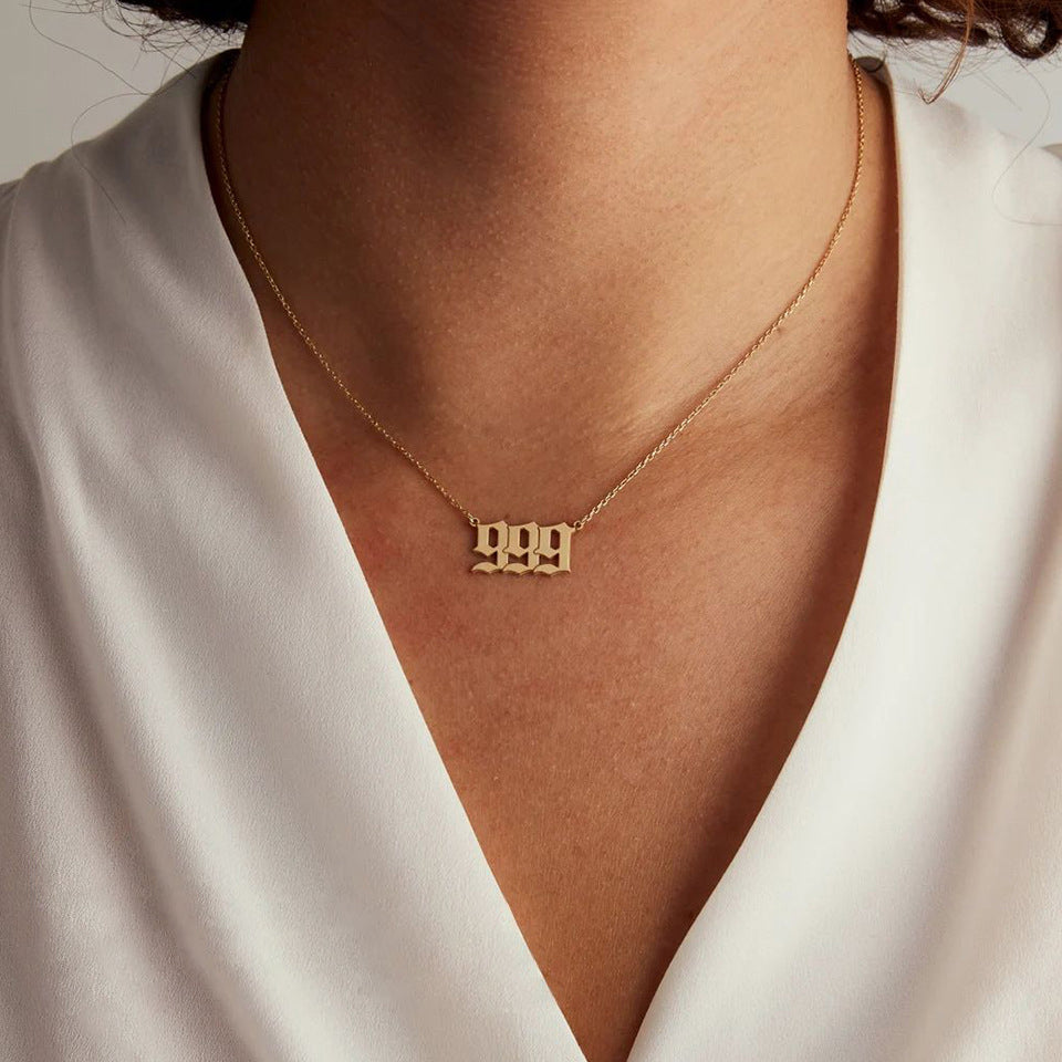 Elegant Angel Number Necklace