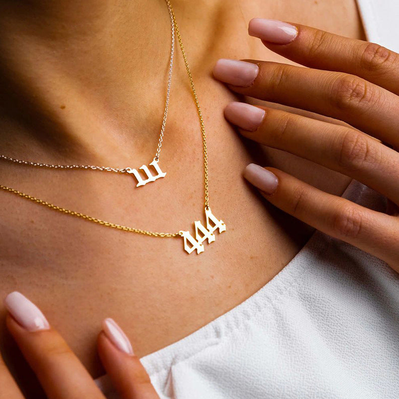 Elegant Angel Number Necklace