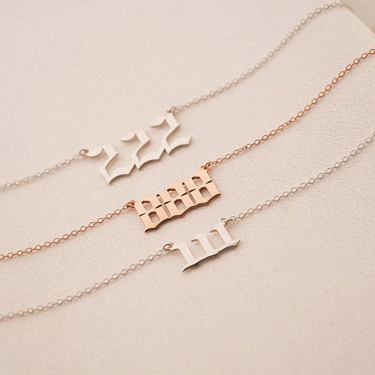 Elegant Angel Number Necklace