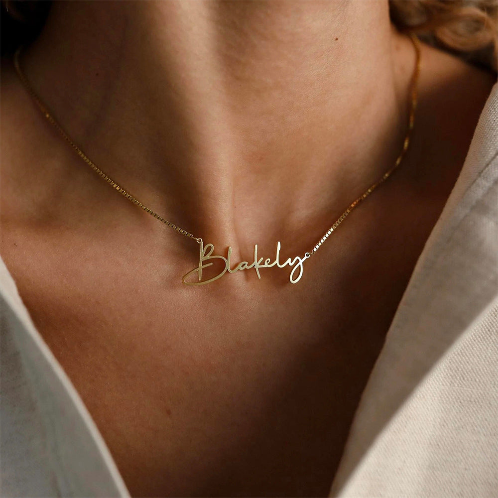 Mix & Match Custom Signature Name Necklace
