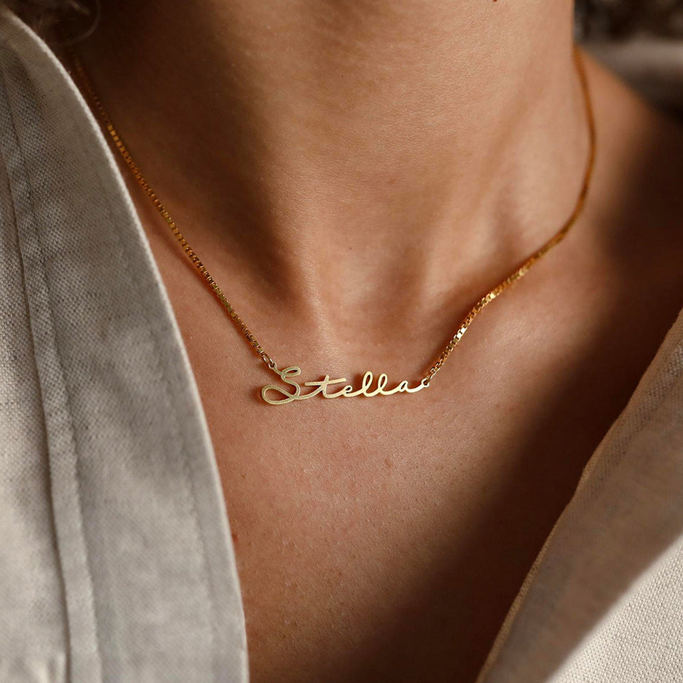 Mix & Match Custom Signature Name Necklace