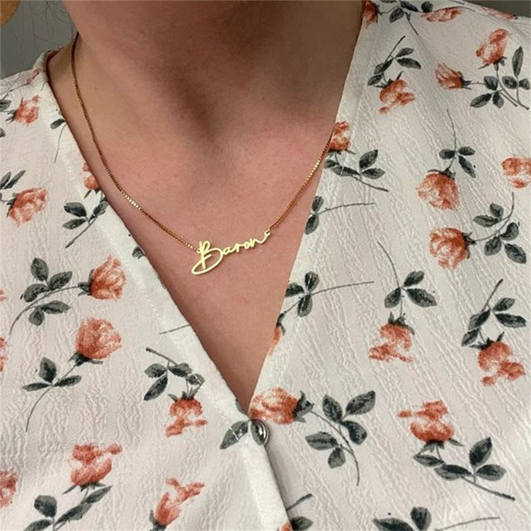 Mix & Match Custom Signature Name Necklace