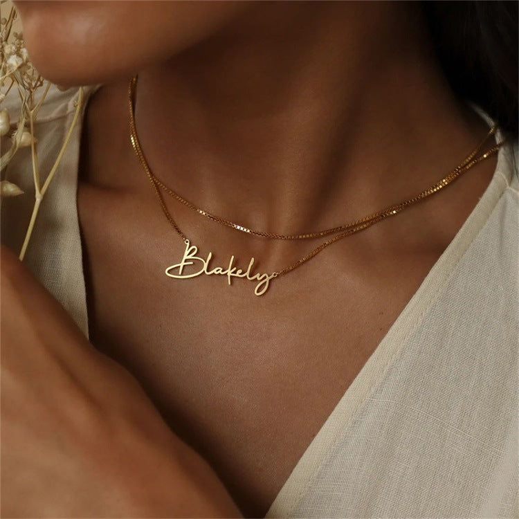 Mix & Match Custom Signature Name Necklace